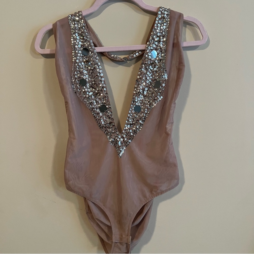 Sexy Deep V Cut Bodysuit